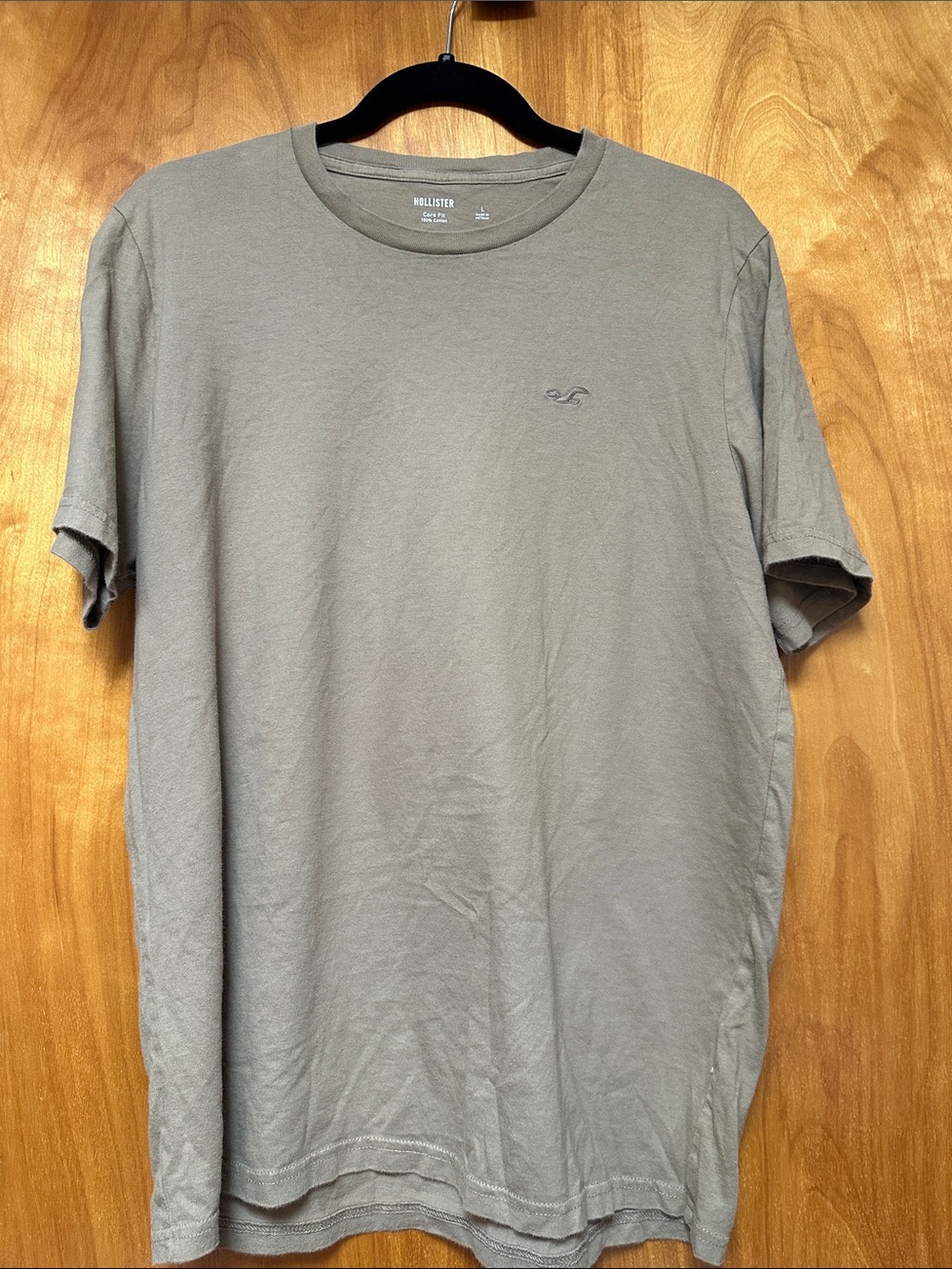 Hollister Men’s Short-Sleeve Crew Tee in tan